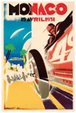 3° Grand Prix Monaco (later reprint) by Robert Falcucci, Color lithograph, printer unknown, sold Apr 2024