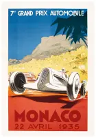 7e Grand Prix Monaco (later reprint) by Géo Ham, Color lithograph, printer unknown, offered Apr 2024