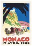 4° Grand Prix Monaco (later reprint) by Robert Falcucci, Color lithograph, printer unknown, sold Apr 2024