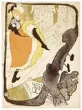 Jane Avril (later reprint) by Henri de Toulouse-Lautrec, Offset, printed in the Netherlands, sold Apr 2024