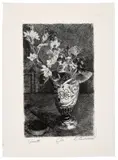 I Fioretti by Luigi Bartolini, Etching on Oxford paper, ed, sold May 2026
