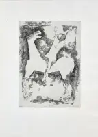 Apparizione by Marino Marini, Engraving on BFK Rives paper, ed, offered May 2026