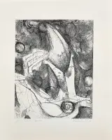 La caduta dell’Angelo by Marino Marini, Engraving on paper BFK Rives, ed, sold May 2026