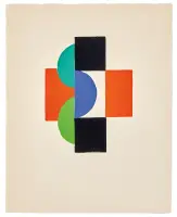 Illustration for Le Fruit Permis by Tristan Tzara by Sonia Delaunay, Pochoir, ed, sold May 2026