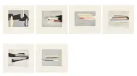 Dymos by Hans Richter, Artist's book with original canvas cover containing six engravings, ed, sold May 2026