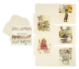 XXXIV Tavole per l'inferno di Dante by Robert Rauschenberg, Book with original canvas cover contains 34 offset prints in a portfolio, ed, sold May 2026