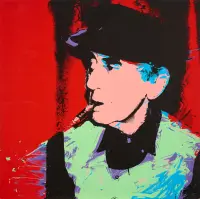 Man Ray by Andy Warhol, Silkscreen in colors, on Strathmore Bristol paper, ed, sold May 2026