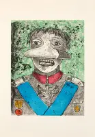 Personaggio decorato by Enrico Baj, Colour etching and aquatint, ed, sold May 2026