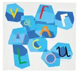Vaffanculo by Ugo Nespolo, Silkscreen print and collage on cardboard, ed, sold May 2026