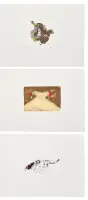 Lot of three etchings: Tre macchie (Le tue macchie nei miei occhi) by Omar Galliani, Etching and aquatint, ed, sold May 2026