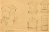 Studio per la città delle api by Fortunato Depero, Pencil on paper, offered May 2026