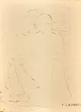 Figures by Felice Casorati, Pen on paper, sold May 2026