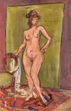 Nudo di Ginia by Lojze Spazzapan, Oil and tempera on cardboard, offered May 2026