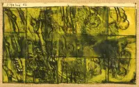 Lot of two works on paper: Untitled by Giuseppe Zigaina, Mixed media on paper applied on canvas, sold May 2026