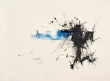 Untitled by Georges Mathieu, Ink and gouache on paper applied on canvas, sold May 2026