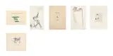 Lot of six works on paper: La fontana by Quinto Ghermandi, Etching, ed, offered May 2026