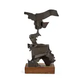 Untitled (Sculpture by Gruppo G) by Quinto Ghermandi, Bronze on a marble base, sold May 2026