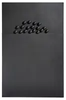 18 Boules noires sur un fond noir by Pol Bury, Work accompanied by certificate on photograph issued by Galerie Louis Carré & Cie, Paris, sold May 2026