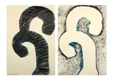 Dittico - Disegno pulito, Disegno sporco by Michelangelo Pistoletto, Collage and mixed media on paper, sold May 2026