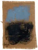 Untitled by Salvatore Emblema, Acrylic on woven jute canvas, sold May 2026