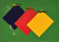 Untitled by Aldo Mondino, Oil on canvas, sold May 2026