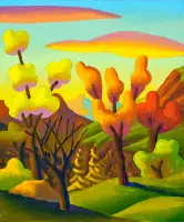 Ottobre by Salvo, Oil on canvas, sold May 2026