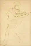 Flötenspieler by Oskar Kokoschka, 1948, Edition of 200 copies published by the Institute of Contemporary Art, Boston, 1948, sold Mar 2026