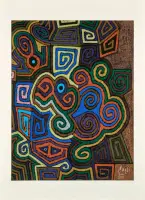 Compositions by Corrado Cagli, Color screenprint, ed, sold Mar 2026