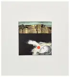 Lot of two works on paper: Roter ball by Mimmo Paladino, Color woodcuts, ed, sold Mar 2026