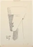 Self portrait by Mario Tozzi, Ink on paper, sold Mar 2026
