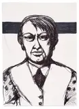 Lot of two self-portraits by Autori Vari, Pencil on paper, sold Mar 2026