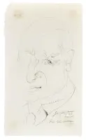 Self portrait (Par lui même) by Léopold Survage, Pencil on paper, sold Mar 2026