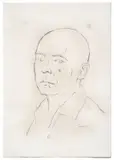Self-portrait by Xavier Bueno, Pencil on paper, sold Mar 2026