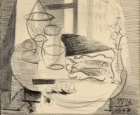 Still life by Théodore Strawinsky, Pencil on paper, offered Mar 2026