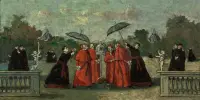Il pappagallo by Nino Caffè, Oil on panel, sold Mar 2026