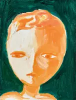Testa fondo verde by Virgilio Guidi, Oil on canvas, offered Mar 2026
