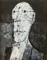 Diplomatico by Franco Rognoni, Mixed media on cardboard, offered Mar 2026