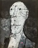 Diplomatico by Franco Rognoni, Mixed media on cardboard, offered Mar 2026
