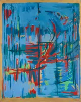 Come una Icona by Antonio Corpora, oil and enamel on canvas, sold Mar 2026