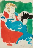 Lot of two works on paper: Untitled by Carlo Mattioli, Mixed media on paper, sold Mar 2026