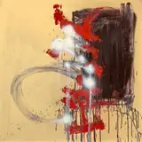 La spada a due lame by Raffaello Canu, Mixed media on canvas, sold Mar 2026