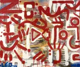 Segnali primitivi della mia vita by Alessandro Apollonio, Mixed media on canvas, offered Mar 2026