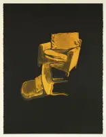 Mobiliario XIV by Juan Muñoz, Aquatint, drypoint, mezzotint and watercolour on canvas, ed, sold Nov 2025