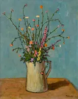 Fiori nella caffettiera by Fiorenzo Tomea, Oil on canvas, sold Nov 2025