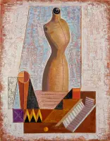 Il manichino by Mario Tozzi, Oil on canvas, sold Nov 2025
