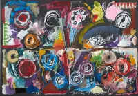 Untitled by Jean Tinguely, Mixed media on paper, sold Nov 2025
