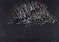 Untitled by Emilio Scanavino, Acrylic and pastel on cardboard transferred to panel, offered Nov 2025