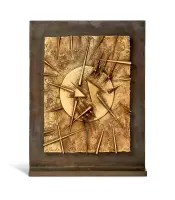 Rilievo by Arnaldo Pomodoro, Bronze, es, sold Nov 2025
