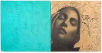 Nuovi colori per il disegno by Omar Galliani, Mixed media on canvas, offered Nov 2025