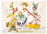 El verbo America by Robert Sebastian Matta, Portfolio of twelve color lithographs, ed, sold May 2025